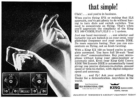King Radio Corporation KX-160 Nav Com                            