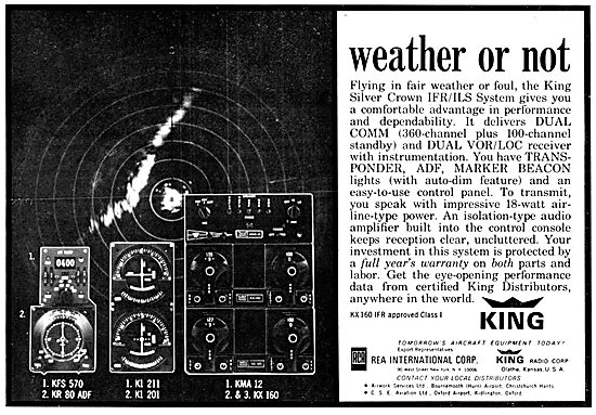 King Radio Corporation - King REA Avionics 1966                  