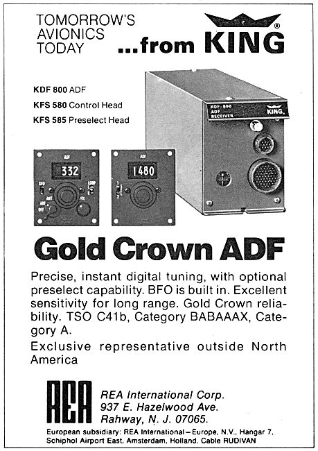 King Gold Crown Avionics KDF 800 ADF                             