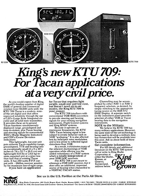 King Radio Corporation - King KTU 709 Tacan                      