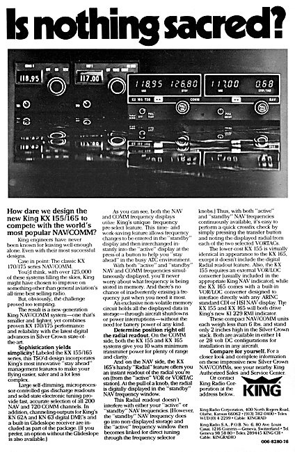 King KX 155 Nav/Comm                                             