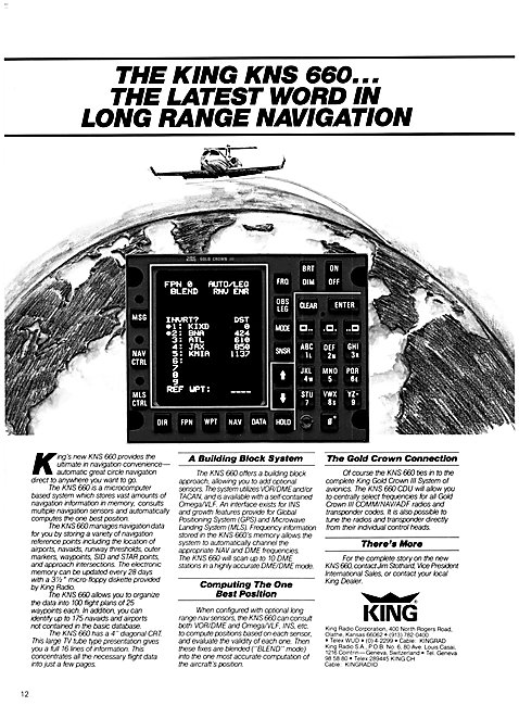 King Radio Corporation - King KNS 660                            