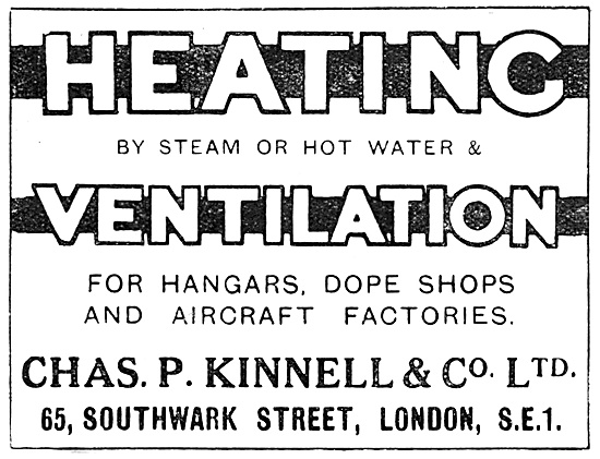 Chas P. Kinnell  Air Conditioning For Aircraft Dope Shops        