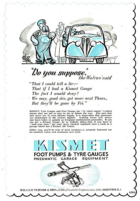 William Turner  Kismet Pneumatic Garage Equipment                