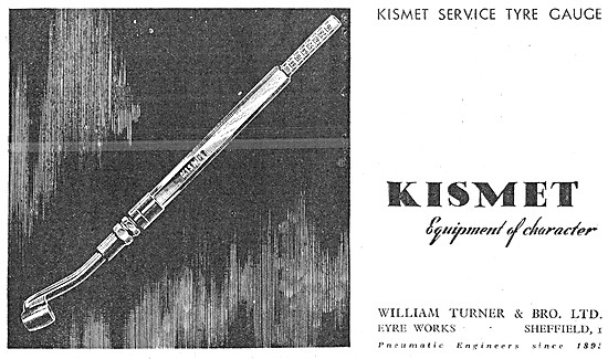 William Turner Kismet Garage Equipment Kismet Tyre Pressure Gauge