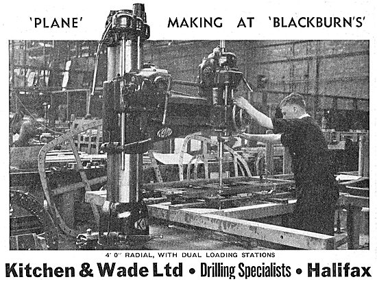 Kitchen & Wade 4' Radial Drill With Dual Loading Stations. 1939  