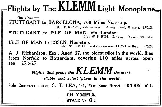 Klemm Aircraft - Klemm L25                                       