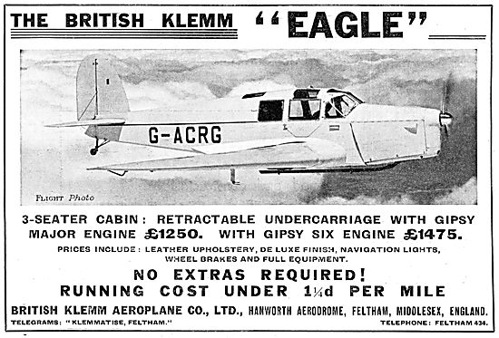 British Klemm  Eagle                                             