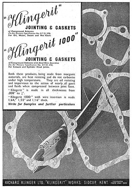 Klingerit Jointing & Gaskets                                     