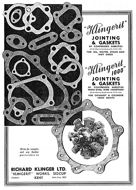 Klingerit Asbestos Gaskets & Jointing                            