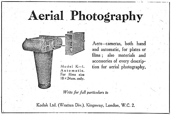 Kodak Eastman Aero Camera Model K1 For Topographical Work        