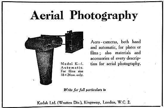 Kodak Eastman Aero Camera Model K1 For Topographical Work        