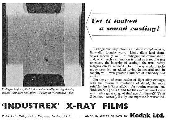 Kodak Industrex X-Ray Film                                       