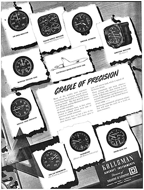 Kollsman Aircraft Instruments 1942                               