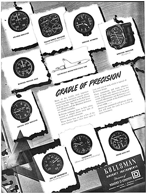 Kollsman Aircraft Instruments 1942                               