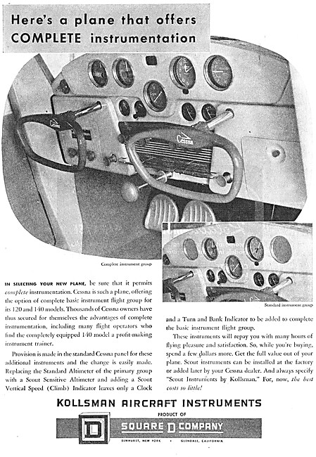 Kollsman Aircraft Instruments                                    