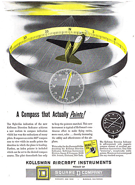 Kollsman Aircraft Instruments - Kollsman Direction Indicator     