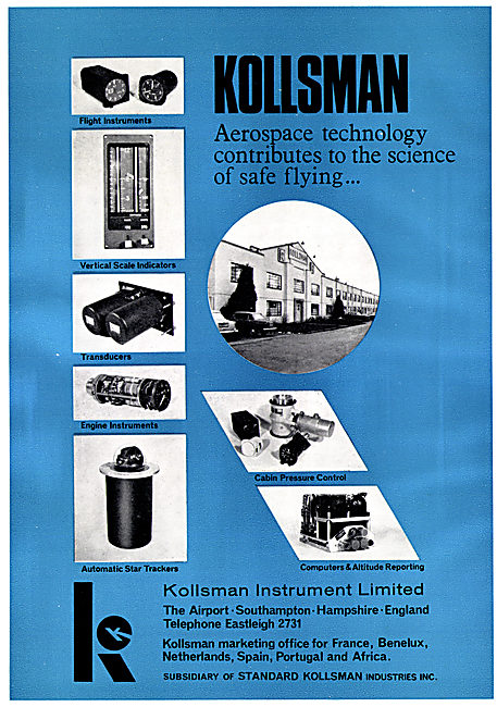 Kollsman Aircraft Instruments 1965                               