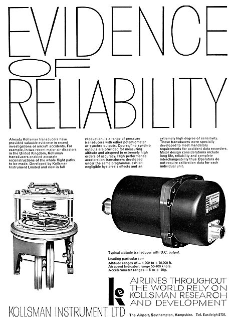 Kollsman Instruments & Test Equipment                            