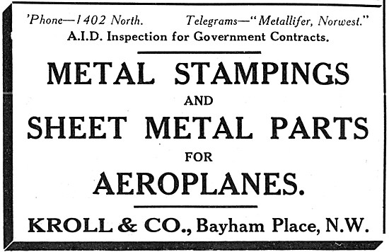 Kroll & Co. Metal Stampings & Sheet Metals Parts                 