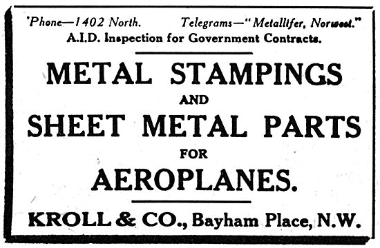 Kroll & Co. Metal Stampings & Sheet Metals Parts                 