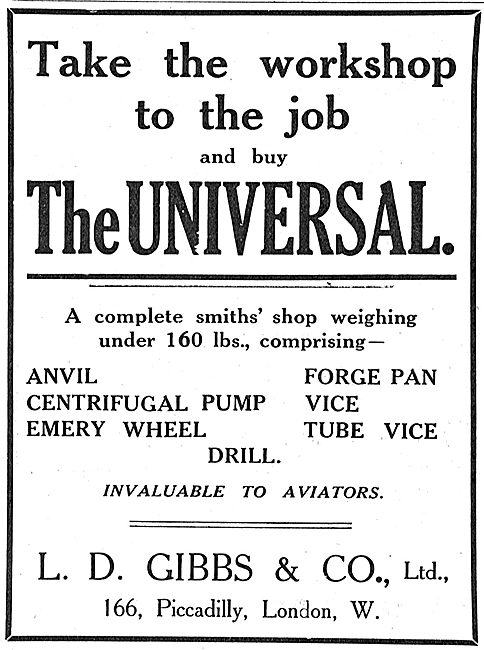 The L.D.Gibbs & Co Universal Portable Wrokshop & Smithy          