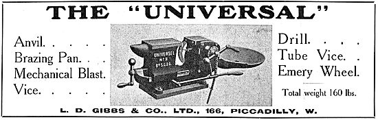 The L.D.Gibbs & Co Universal Mulit Purpose Vice & Brazing Pan    