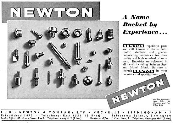 L.H. Newton - Precision Fasteners, Repetition Parts              