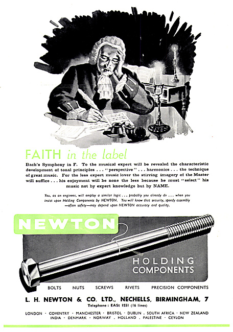 L.H. Newton - Precision Fasteners, Repetition Parts              