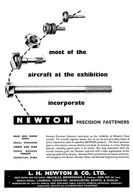 L.H. Newton - Precision Fasteners, Repetition Parts              