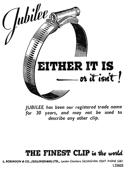 L.Robinson & Co - Jubilee Worm Drive Clips                       