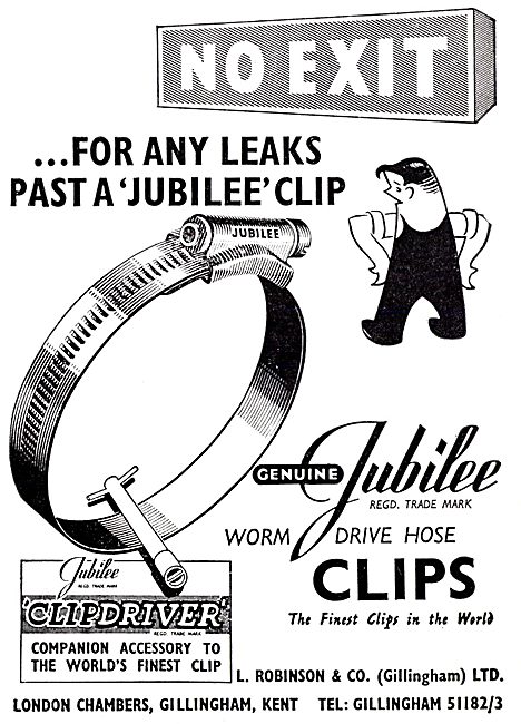 L.Robinson & Co - Jubilee Worm Drive Clips                       