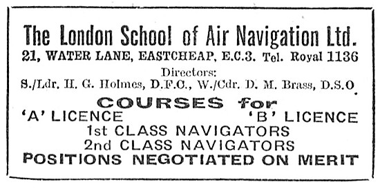 The London School Of Air Navigation                              