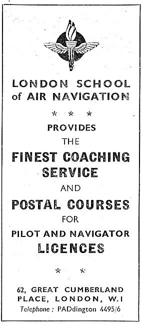 The London School Of Air Navigation                              