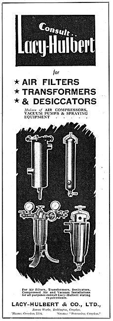 Lacy-Hulbert - Pneumatic Air Filters, Transformers & Dessicators 