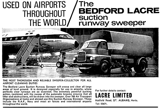 Bedford Lacre Suction Runway Sweeper 1968                        