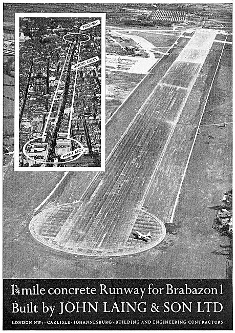 John Laing & Son - Constructors Of Bristol Filton Runway         