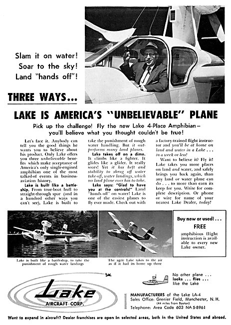 Lake Aircraft - Lake Amphibian                                   