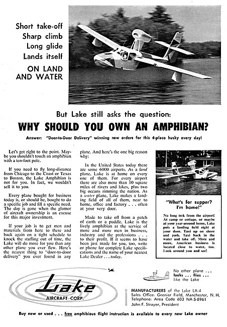 Lake Aircraft -  - Lake Amphibian                                