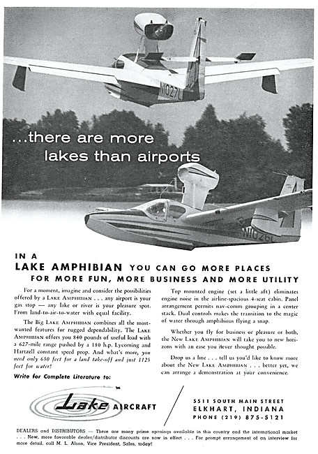 Lake Aircraft - Lake Amphibian 1963                              