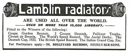 Lamblin Radiators For Aircraft - In Use All Over The World       