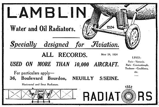 Lamblin Aircraft Radiators                                       