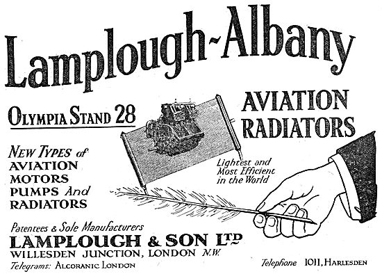 Lamplough-Albany Aviation Motors, Pumps & Radiators              