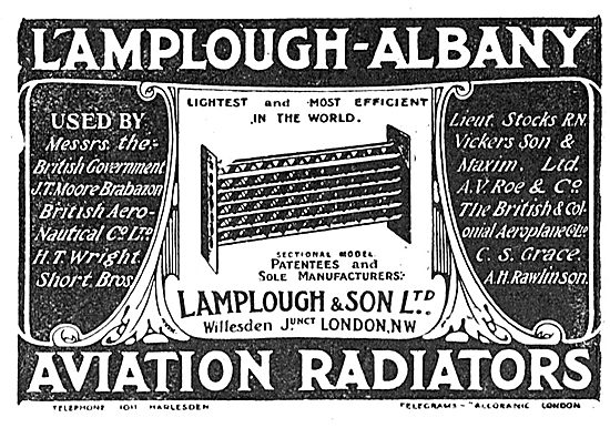 Lamplough-Albany Aviation Radiators                              