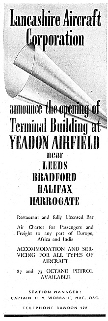 Lancashire Aircraft Yeadon Airfield Terminal Opening             