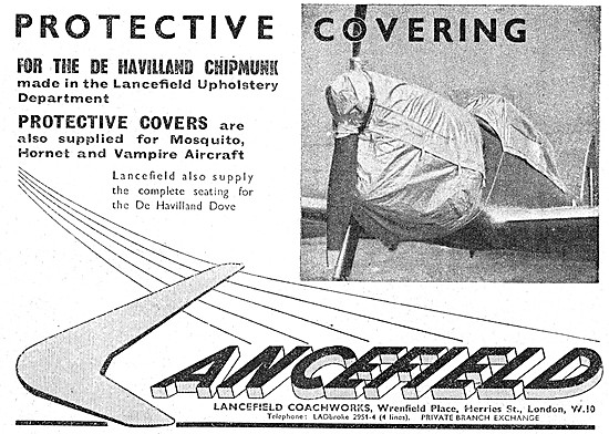 Lancefield  Aircraft Protective Covers - Lancefield Upholstery   