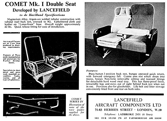 Lancefield . Aircraft Engineering .Aircraft Seating & Components 