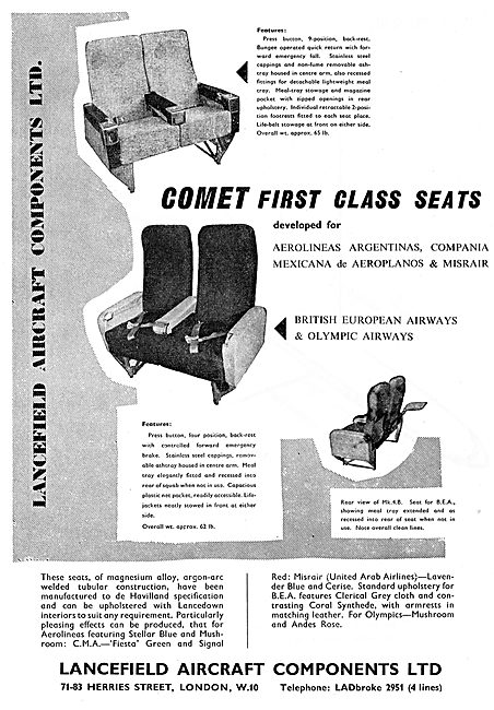 Lancefield Passenger Seating For The Comet                       