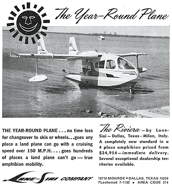 Lane Aircraft Company - Lane Riviera Amphibian                   