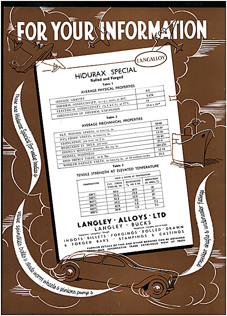 Langley Alloys - Aluminium Bronzes - Hidurax Stampings           